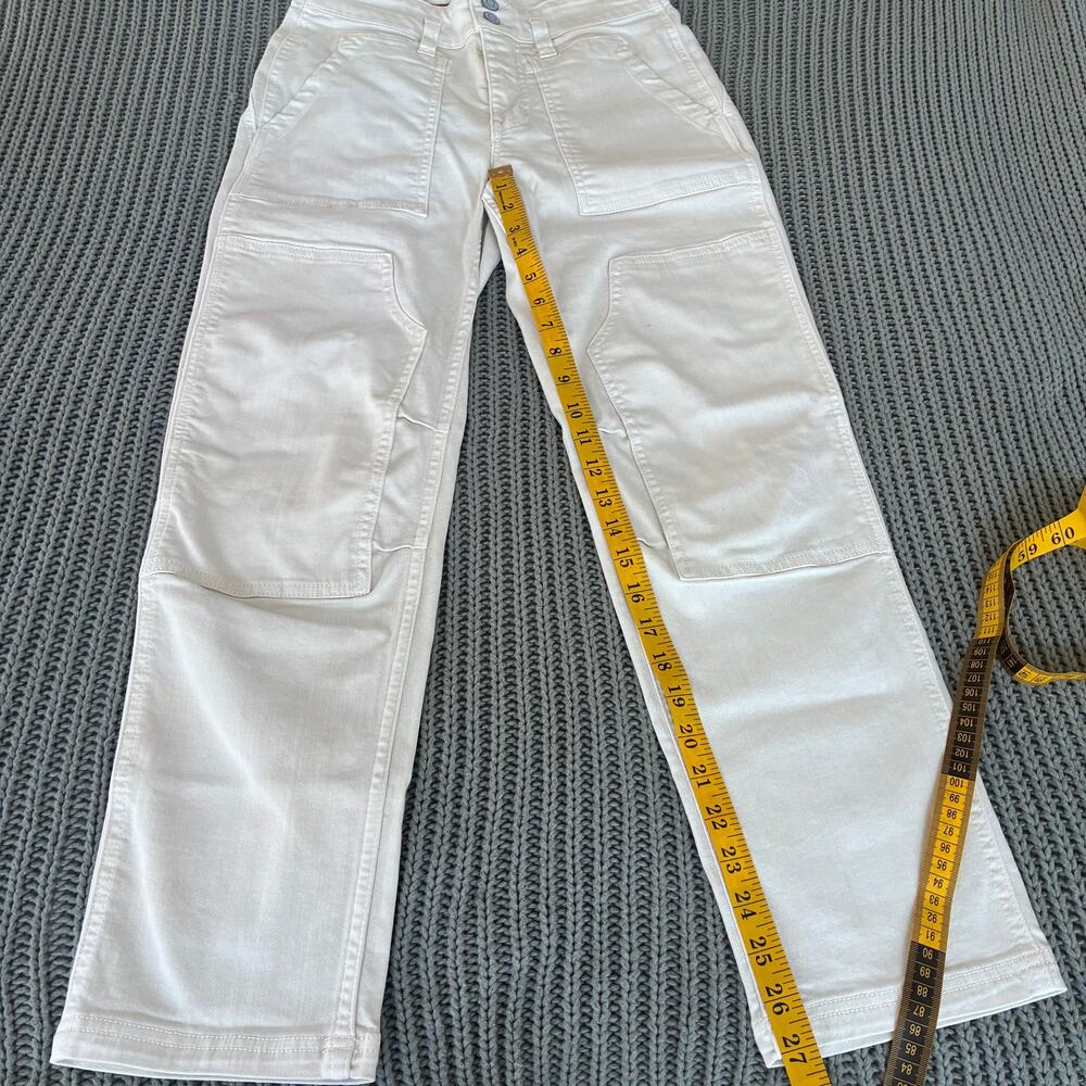 Fashionable Pilcro Off-White Carpenter Jeans Size 26 - Picture 5 of 11